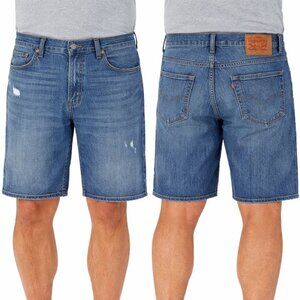 Levi’s 501 Cotton Denim Indigo Washed Distressed Shorts 44 NWT